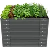 tectake Hochbeet Salvia verzinkter Stahl 80x80x62cm 380L Produktbild-Vorschau 9