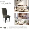 A collage showing a chair and different room settings (dining room, living room, kitchen, bedroom) with text overlays. Náhled obrázku produktu