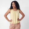 Sommer Top Damen Trägertop mit Gummibund 38 40 42 44 46 48 Produktbild-Vorschau 1
