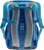The back view of a blue Deuter backpack. Voir les images du produit