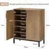 Armoire à chaussures,  meuble à chaussures à 5 niveaux avec Voir les images du produit 7