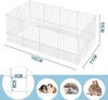 EUGAD Freigehege für Kaninchen, Freilaufgehege, Weiß, Produktbild-Vorschau 4