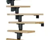 Pertura Mittelholmtreppe Spiros Eiche Leimholz Anthrazit Produktbild-Vorschau 3