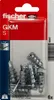 fischer Gipskartondübel Metall GKM S mit Schraube Produktbild-Vorschau 10
