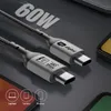 hb-digital USB-C auf USB-C Kabel 2m USB 2.0 60W 480Mbps Produktbild-Vorschau 5