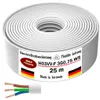 25m Kunststoffschlauchleitung H03VV-F 3G0,75 Weiß Flexible Produktbild-Vorschau 4