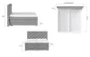 Clover Boxspringbett mit Motor 140 - 180 cm; Beige Produktbild-Vorschau 13