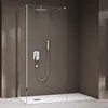 doporro Duschwand Walk-In Dusche Duschtrennwand 90x70cm mit Produktbild-Vorschau 2