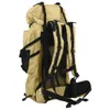 vidaXL Zaino da trekking Khaki 100 L Tessuto Oxford Anteprima dell’immagine prodotto 2