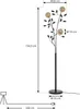 Lucande Stehleuchte Evory, 160 cm, 3-flg., schwarz/gold, G9 Produktbild-Vorschau 4