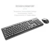 gembird Kabelloses Desktop-Set schwarz DE-Layout Náhľad obrázku produktu 4