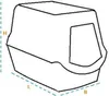 TRIXIE Katzentoilette Berto Top, 3tlg., mit Trennsystem - Produktbild-Vorschau 7