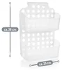 com-four® Douchemand met 2 vakken - Douchegelhouder met Productafbeelding-voorbeeld 4
