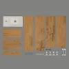 Keramikwaschbecken mit Unterschrank 40 cm stehend Eiche Produktbild-Vorschau 16