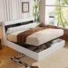 MODFU Lit Coffre 160x200 cm - Lit Double avec Tête de Lit Voir les images du produit 3