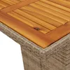 Gartentisch mit Akazienholz-Platte 190x80x74 cm Poly Rattan Produktbild-Vorschau 7