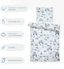 Baby Bettwäsche Set 100 x 135 cm - Kinderbettwäsche Produktbild-Vorschau 4