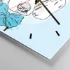 Wanduhr - Quadrat - Glasuhr - Hund Labrador Auge Portrait - Produktbild-Vorschau 5