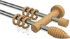 Interdeco Gardinenstange / Vorhangstange Edelstahl-Optik / Produktbild-Vorschau 1