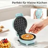 YASHE Mini-Waffeleisen ABW59C, 550 W, 10 cm, Antihaft, Produktbild-Vorschau 3