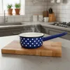 Kuketo | Emaille Milchtöpfe 1,5 l – Stieltopf Blau mit Produktbild-Vorschau 3