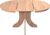 A light wood dining table with two drop leaves extended. Produktbild-Vorschau