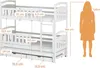 Hochbett 90x200 Etagenbett Kinderbett Jugendbett Stockbett Produktbild-Vorschau 7