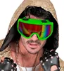 Retro Ski Brille in Neon Farben - 80er Jahre Brille Grün Produktbild-Vorschau 6