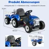 COSTWAY 12V 3-rýchlostný 3-8KM/H detský elektrický traktor Náhľad obrázku produktu 3