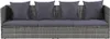 Garten-Sofabett mit Kissen Poly Rattan Lounge Loungesofa Produktbild-Vorschau 6