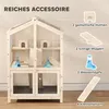 PawHut Hamsterkäfig 3 Etagen 68 x 61,5 x 90 cm Holz Produktbild-Vorschau 5