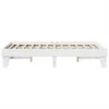 Massivholzbett ohne Matratze Weiß 135x190 cm Kiefernholz Produktbild-Vorschau 5