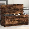 vidaXL Truhla kouřový dub 90x35x35 cm materiál na bázi Náhled obrázku produktu 2