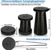 Tragbarer Klapphocker, Tragbarer Klappstuhl, Einziehbarer Produktbild-Vorschau 2