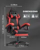 Herná stolička s opierkou na nohy - ergonomická herná Náhľad obrázku produktu 2