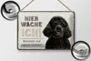 Blechschild Hinweis Pudel hier wache ich eigene Gefahr, 30 Produktbild-Vorschau 3