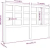 vidaXL Kopfteil Honigbraun 156x4x100 cm Massivholz Kiefer Produktbild-Vorschau 6
