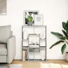 vidaXL Bücherregal Betongrau 63x20x90 cm Holzwerkstoff Produktbild-Vorschau 3