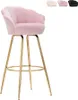 Barhocker Küche mit Blumenlehne, goldene Beine, h90cm Produktbild-Vorschau 11
