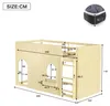 Flieks Etagenbett 90x200cm mit Led, Kinderbett Hausbett mit Produktbild-Vorschau 4