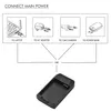Diagram showing different ways to connect a charger to a power source. Produktbild-Vorschau