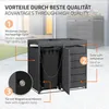 ML-Design cassonetto per rifiuti 2er con tetto vegetale, Anteprima dell’immagine prodotto 3