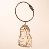INF Cute Orange Cat Hair Box Acrylic Resin Keyring Voir les images du produit 1