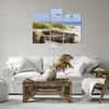 Bild auf Leinwand - Leinwandbild - 3 Teile - Strand Möwen Produktbild-Vorschau 6