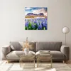 Bilder auf glas - Berge Wiese Blumen - 60x60cm - Glasbilder Produktbild-Vorschau 7