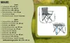 Springos® Camping Set Klapptisch mit 2 Stühlen Tragetasche Produktbild-Vorschau 8