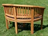 ALEOS. TEAK Bananenbank Gartenbank Parkbank Sitzbank Produktbild-Vorschau 5