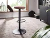 Tabouret de bar en velours rose sans dossier 58 - 79 cm, Voir les images du produit 2