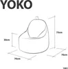 Ecopuf -  Sedací vak Bean Bag s výplňou, z manšestru, s Náhľad obrázku produktu 9