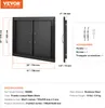 Porte d'accès au barbecue VEVOR, 788 x 610 x 46 mm, Double Voir les images du produit 7